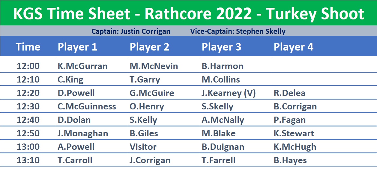 Tee Times for Mullingar
.